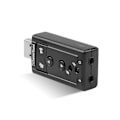 Pikkukuva 4 / 5: Virtuaalinen 7.1-kanavainen äänikortti Ulkoinen USB 2.0 Audio Mic Kaiutinsovitin Mikrofoni Stereo 3,5 mm:n liitäntä Kuulokemikrofoni Äänikortti