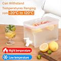 Miniatyrbillede 3 af 5: 4L Stor Drikkevare Dispenser Juice Infuser Vand Dispenser Beholder med Hane, til Servering af Cocktails, Juice, Vand (1 stk)