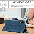 Miniatyrbillede 3 af 4: Til Samsung Galaxy Xcover 5 Kubisk Hudfornemmelse Flip Læder Telefon Cover