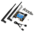 Miniatyrbillede 5 af 5: PCIE Netværkskort 433Mbps Dual Band 2.4g 5G til Bluetooth 4.0 til Bluetooth Netværkskort til Desktop YEMMA