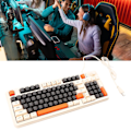 Pikkukuva 5 / 5: SBSGV Peli-näppäimistö USB 94 Näppäintä LED-taustavalaistu Ergonominen Taitettavat Jalustat Multimedia-näppäimet Langallinen Näppäimistö Pöytäkoneelle Kannettavalle Mehiläisversio