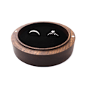 Miniatyrbillede 3 af 3: Smykkeskrin Forlovelsesring Bryllupsæske Mindeskrin Dobbelte Slidser Ringholder