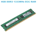 Miniatyrbild 4 av 5: 4GB DDR3 1333MHz ECC-minne 2Rx8 PC3-10600E 1.5V RAM Obuffrad för Server Arbetsstation