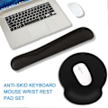 Miniatyrbild 2 av 5: 1 Set Tangentbords handledsstöd Vattentätt Ergonomiskt Slitstarkt Andningsbart Supermjukt Stöd Handled Gummi Musmatta med Tangentbords handledsstöd Set