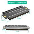 Miniatyrbillede 4 af 5: PCI-e X16 Hun-Til-Hun Adapter Stikforbindelse PCI Express 3.0 16x Til 16x Forlænger Riser Konverter PC