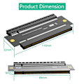 Pikkukuva 4 / 5: PCI-e X16 Naaras-Naaras Sovitinliitin PCI Express 3.0 16x - 16x Jatke Nouseva Muunnin PC