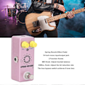 Miniatyrbild 3 av 5: Spring Reverb Effektpedal 1/4 Tum Mono Jack Mix Dwell Ratt Lågt Brus Aluminiumlegering Gitarr Effektpedal