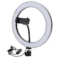 Miniatyrbilde 2 av 5: UN?260 LED Ringlampe Tre Farger Trinnløs Dimming Bue Overflate Fyllys 26cm 26W YEMMA