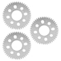 Miniatyrbilde 5 av 5: 3 stk. tannhjul 8 hull Aluminium 4mm tykkelse 14mm senterhull 0,8 modul sett Kit4312-0414-0048