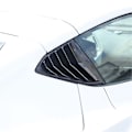 Miniatyrbillede 4 af 5: Til C8 2020-2023 Bil Bageste Sidevindue Lameller Skygger Dæk Trim Tilbehør Abs Kulfiber