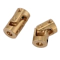 Pikkukuva 3 / 4: 2 kpl Akselikouppia Moottoriliitäntä DIY Ohjausmessinki Universaali Nivel 3*3mm