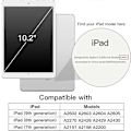 Miniatyrbild 2 av 5: Fodral för iPad 10,2-tum (2021/2020/2019 Modell, 9/8/7 Generation), Auto Wake/Sleep Omslag (Lila)