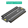 Miniatyrbillede 2 af 5: PCI-e X16 Hun-Til-Hun Adapter Stikforbindelse PCI Express 3.0 16x Til 16x Forlænger Riser Konverter PC