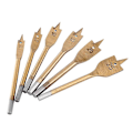 Miniatyrbillede 1 af 4: 6 stk. Højkarbonstål Spade Paddle Bits Træbearbejdning Flade Boreværktøjer 10-25MM YEMAA