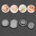 Miniatyrbillede 3 af 5: 100 stk. Clip-on Øreringe Pads Silikone Clip Øreringe Pads Komfort Øreringe Puder
