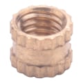 Pikkukuva 1 / 5: M3 X 3mm X 4mm Messinkiset Kierteitetyt Pähkinät, Uritettu Pinta (500 kpl)