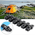 Miniatyrbillede 5 af 5: 10 stk. presenningsclips, udendørs teltbaldakinclips, vindtæt fastgørelsesspænde