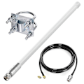 Pikkukuva 5 / 5: Sääsuojattu 868MHz LoRa Gateway 8DBi Antenni 858MHz-878MHz Omni-suuntainen Lasikuitui LoRaWan An