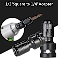 Miniatyrbild 4 av 5: 4 st Impact Adapter 1/2 Kvadratisk Drivning till 1/4 Hex Skaft Socket Adapter Snabbkoppling Chuck Konverterare