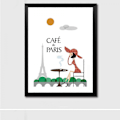 Miniatyrbild 4 av 4: Wekity Minimalistisk Stadslandskap 1 Väggkonst Canvas Print Poster, Enkel Mode Vattenfärg Konst Ritning Dekoration för Hem Vardagsrum Sovrum Kontor och Chi