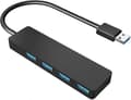 2025 Lämplig USB-hubb, 4 Portars USB 3.0-hubb, Ultratunn Extra Lätt USB-adapter, USB-distributör Datahubb för