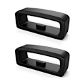 Miniatyrbillede 5 af 5: Gummibelte til ur, silikoneholder, erstatning, sports, sort, 22 mm, 2 pak