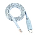 Miniatyrbillede 1 af 5: 1.8m Chip USB til RJ45 USB til RS232 Seriell til RJ45 Cat5 Konsol Adapterkabel