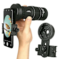 Miniatyrbillede 4 af 5: Universal mobiltelefonadapter montering kikkert monokulær kikkert teleskop