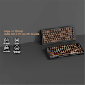Miniatyrbillede 5 af 5: 136 Taster Valnøddetræskorn Keycaps Sideprint PBT Keycaps Bagbelyst Cherry Profil til MX Switch Mecha