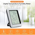 Miniatyrbillede 3 af 5: Digitalt LCD Hygrometer Temperatur LCD Fugtighedsmåler Indendørs Digitalt Rumtermometer