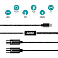 Miniatyrbild 4 av 5: MIDI till USB-C Typ C-kabel USB MIDI-konverterare med indikatorlampa för elektronisk dator
