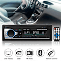 Pikkukuva 1 / 5: 12V Auton MP3-soitin 60Wx4 Bluetooth Audio Radio Multimedia Autoradio Soitin kojelaudassa Tukee USB TF