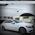 Miniatyrbilde 3 av 5: 1 par bilstyling sideuttak trim for C E Glc klasse W205 W213 E63s blad klistremerke B