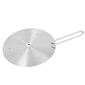 Miniatyrbilde 2 av 5: Varmespreder i rustfritt stål induksjonskomfyr diffuserplate med håndtak for kjøkken 19,5 cm/7,68 tommer