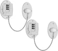 2-pack kylskåpslås - 3-siffrigt kabellås för kylskåp, barnsäkra skåplås (vit)