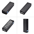 Miniatyrbilde 5 av 5: 2.5Gigabit POE-injektor 100/1000Mbps/1G/2.5G for IEEE802.3af/At Aktiv Strømforsyning for POE-enhet