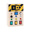 Miniatyrbillede 1 af 5: Power Baby Træ-Aktivitetsbræt Med LED Lys Sanse-Læringslegetøj Til Småbørn 1-3 År Toggle Switch