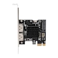 Miniatyrbillede 3 af 5: PCIE til Power ESATA Udvidelseskort 2 Port 6.0Gbps Understøtter Hot Swap Plug and Play PCI Express SATA Kort til Desktop YEMMA