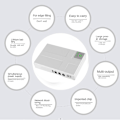 Miniatyrbild 5 av 5: 5V 9V 12V Mini UPS Avbrottsfri strömförsörjning USB 10400MAh Batteribackup för WiFi-router CCTV(EU