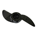 Miniatyrbillede 2 af 5: Sort 2-bladet bådpropel påhængsmotor propel elektrisk trollingmotor påhængsmotor propel til 32lb 46lb 40lb s202412248351