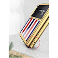 Pikkukuva 2 / 4: Samsung Z Flip 4 -kotelo, Ultra-ohut karkaistu lasi puhelimen kotelo suojakannen muodikkaalla sähköpinnoitetulla PC-takakannella