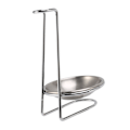 Miniatyrbillede 4 af 5: Rustfrit Stål Ske Rest Holder, Lang Håndtag Vertikal Besparelse Suppeøseholdere Øse Rest Suppe L