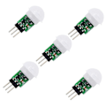 Miniatyrbilde 1 av 5: AM312 PIR Sensor, 5-pakning PIR Bevegelsessensor Utendørs Mini Pyroelektrisk Infrarød PIR Human IR Sensor Mo