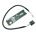 Miniatyrbilde 3 av 5: M.2 Key-M Til Key A-e/e Adapter Riserkort For M.2 Ngff Pcie Protokoll Trådløst Nettverkskort Modul