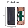 Miniatyrbillede 4 af 5: 5 stk Cat7 RJ45 Forgreningsboks Netværksadapter 600mhz Ethernet Lan Kabel LSA Tilslutning Adapter RJ45