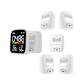 Miniatyrbillede 2 af 5: WIFI Infrarød CO2-Måler Kuldioxid Måler NDIR Sensor Luftkvalitetsmåler Kuldioxid Detektor