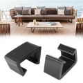 Miniatyrbillede 4 af 5: 10 stk. Udendørs Have Rattan Vikle Møbler Justering Fastgørelse Sofa Klip Connector Velegnet Til Ra