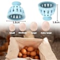 Miniatyrbilde 3 av 4: Eggrensende børste Fleksibel Silikon Egg Skrubbe Praktisk Effektiv Eggeskallvasker for Hjem Gård