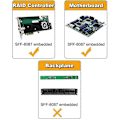 Miniatyrbillede 4 af 5: Datalinje|Mini SAS SFF-8087 til 4SATA harddisk datakabel - 0,5m