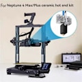 Miniatyrbild 2 av 3: 3D-skrivar Hotend-kit med termisk tråd för Neptune 4 PLUS/4 MAX All-Metal Hotend med mässingmunstycke